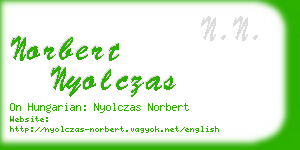 norbert nyolczas business card